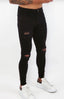 Spray on Jeans Black Ripped - Emolos