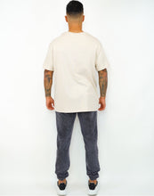 Load image into Gallery viewer, Oversize Beige T-shirt Embossed Print