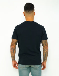 Regular Black T-shirt  Embossed Print