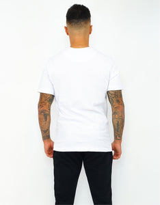Regular White T-shirt Embossed Print