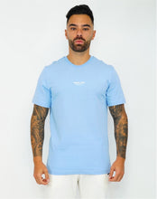 Load image into Gallery viewer, Regular Sky Blue T-shirt Embossed Print