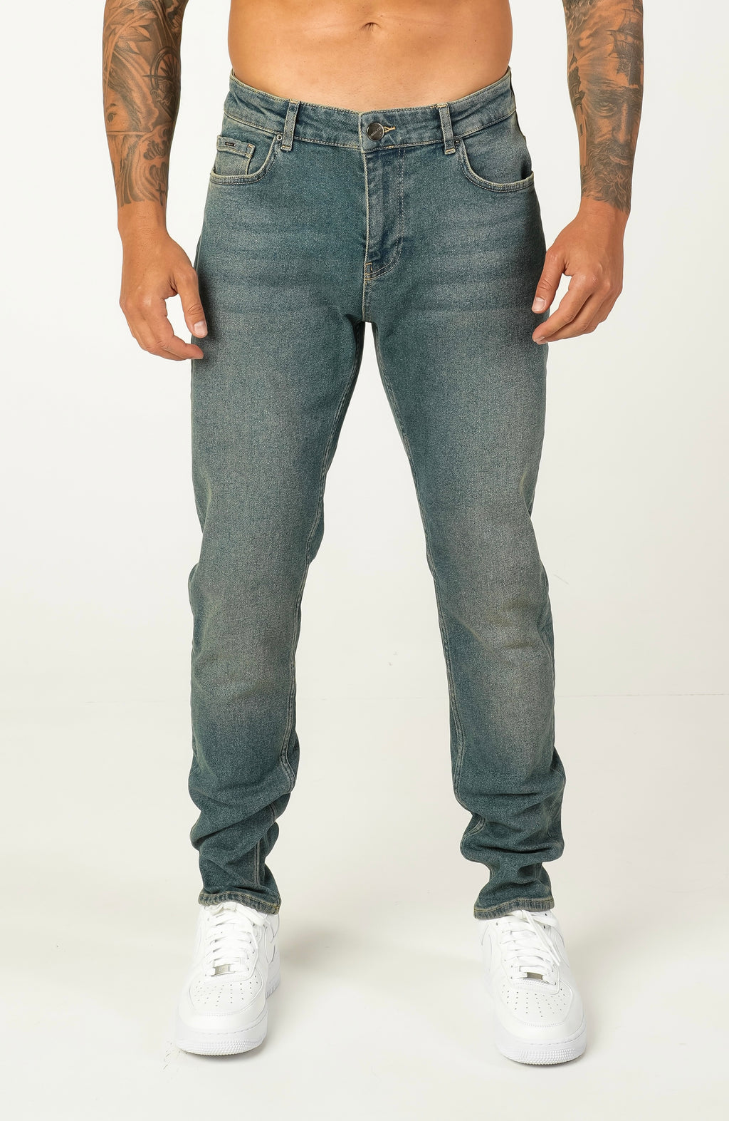 Slim Fit Jeans Washed -  Stone - Emolos