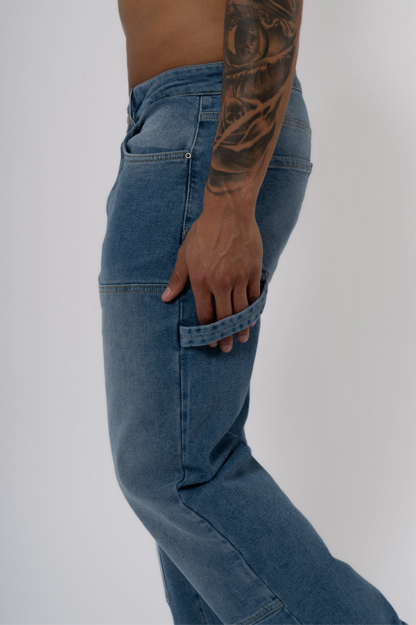 Carpenter Denim Washed - Light Blue - Emolos