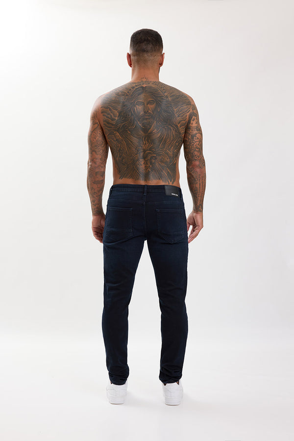 Slim Fit Jeans Blue Black Wash - Emolos