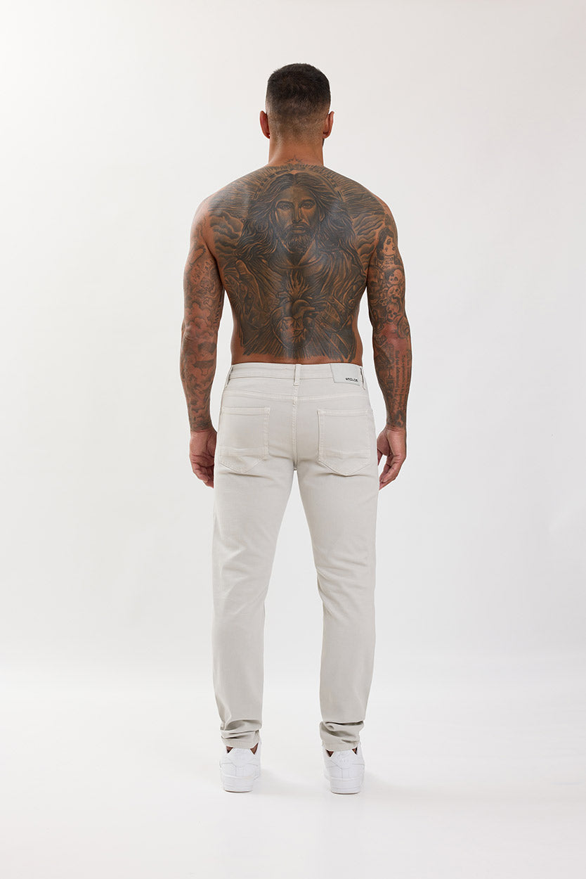 Slim Fit Jeans Light Grey - Emolos