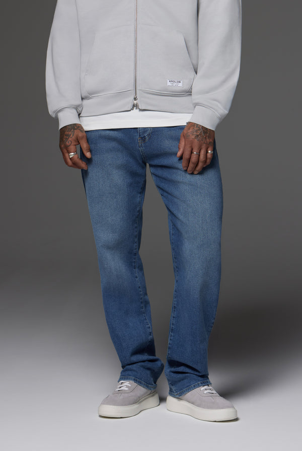 Relaxed Fit Jeans Washed Light Blue