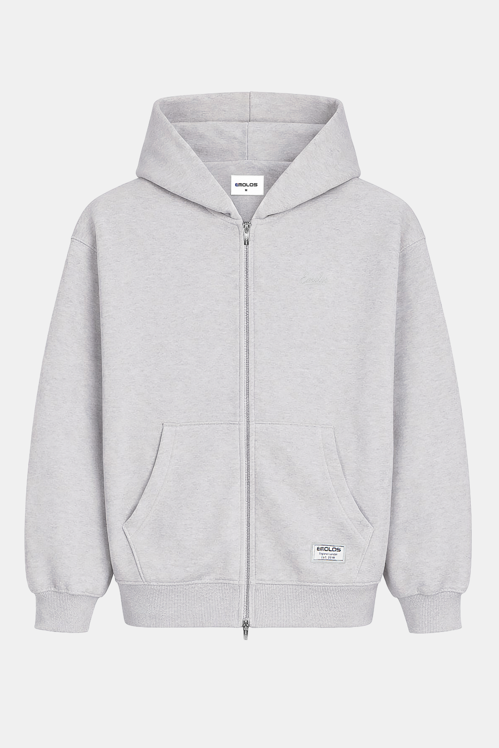 Craft Zip Up Hoodie Light Grey