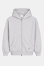 Craft Zip Up Hoodie Light Grey