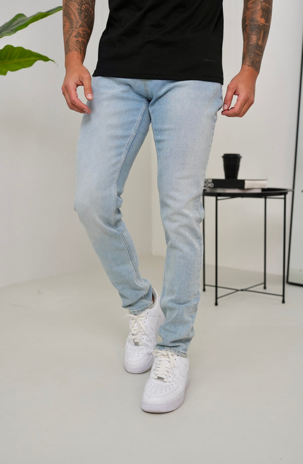 Slim Fit Jeans Washed -  Ice Blue - Emolos