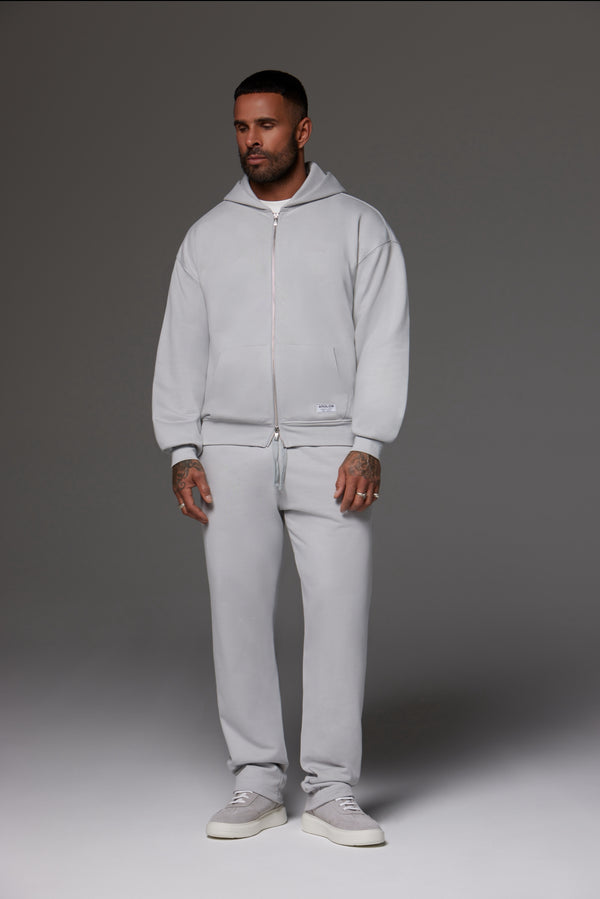 Craft Zip Up Hoodie Light Grey