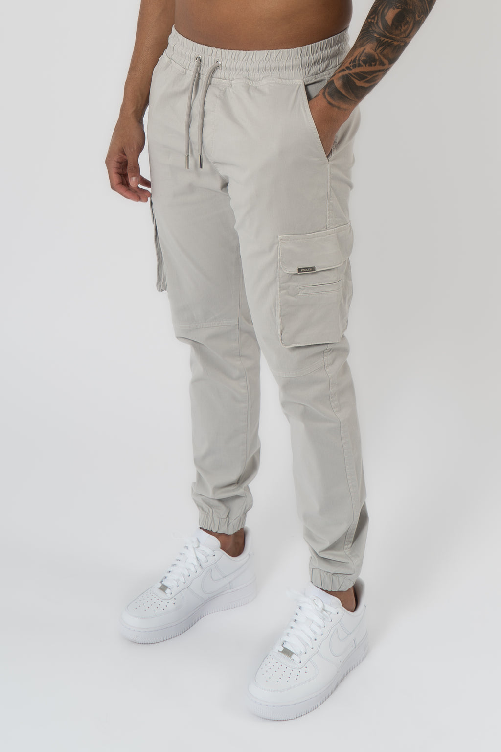 Essential Cargo Pants - Light Grey - Emolos