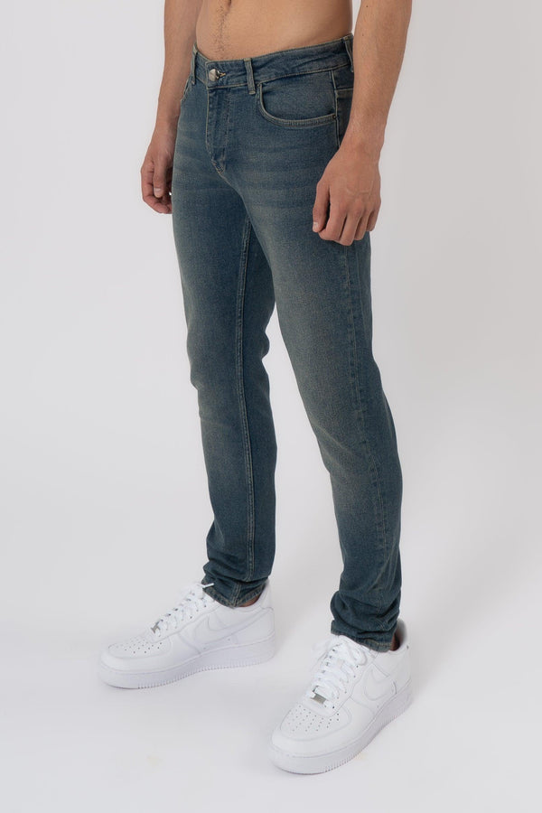 Slim Fit Jeans Washed - Grey - Emolos