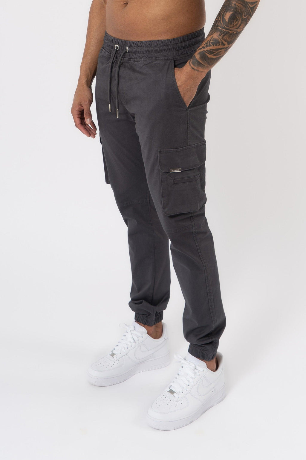 Essential Cargo Pants - Light Grey - Emolos