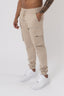 V2 Zip Details Cargo Pants - Beige