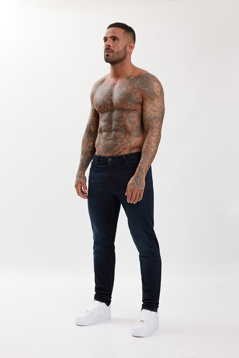 Slim Fit Jeans Blue Black Wash - Emolos