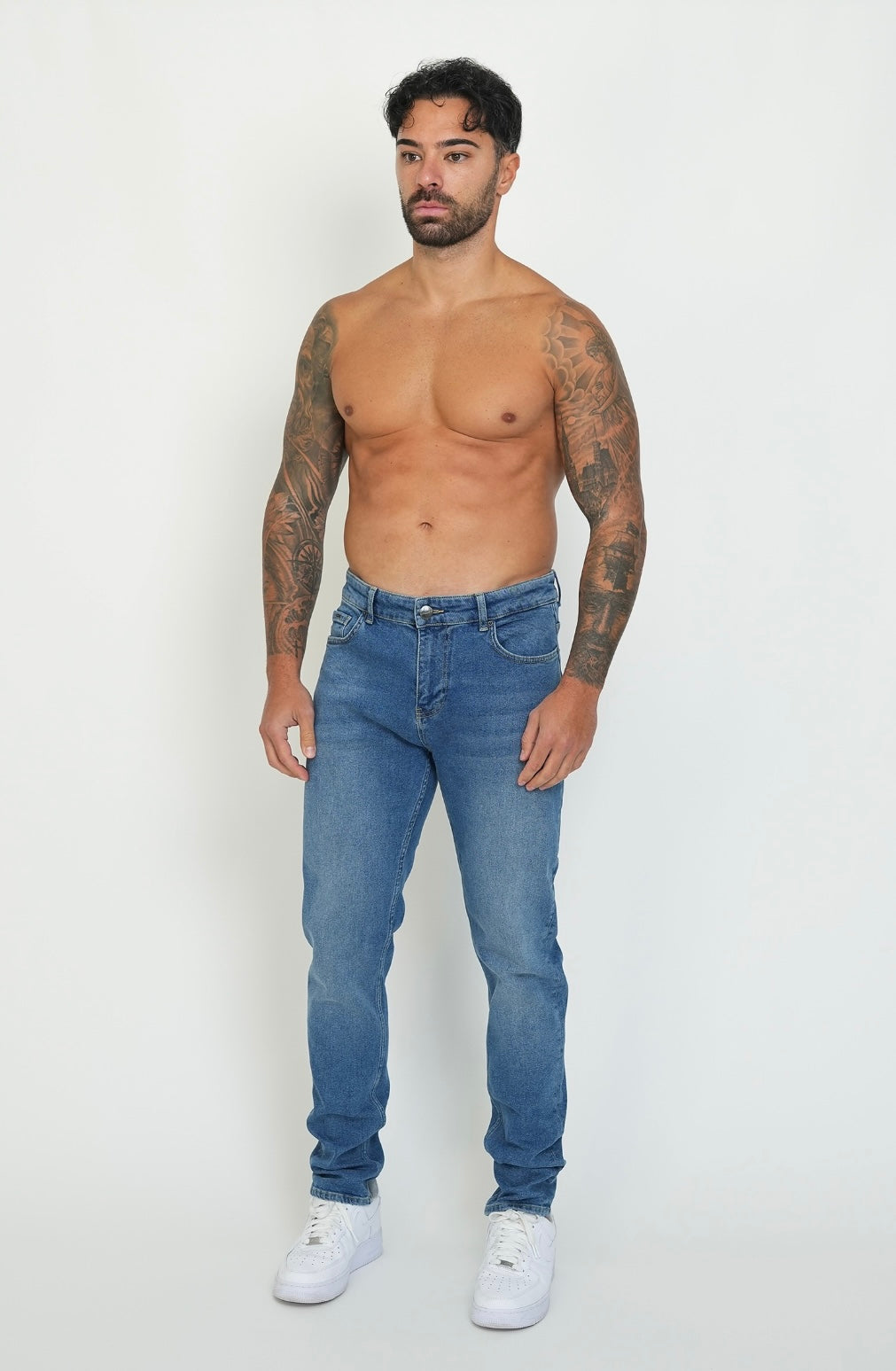 Slim Fit Jeans Washed -  Light Blue