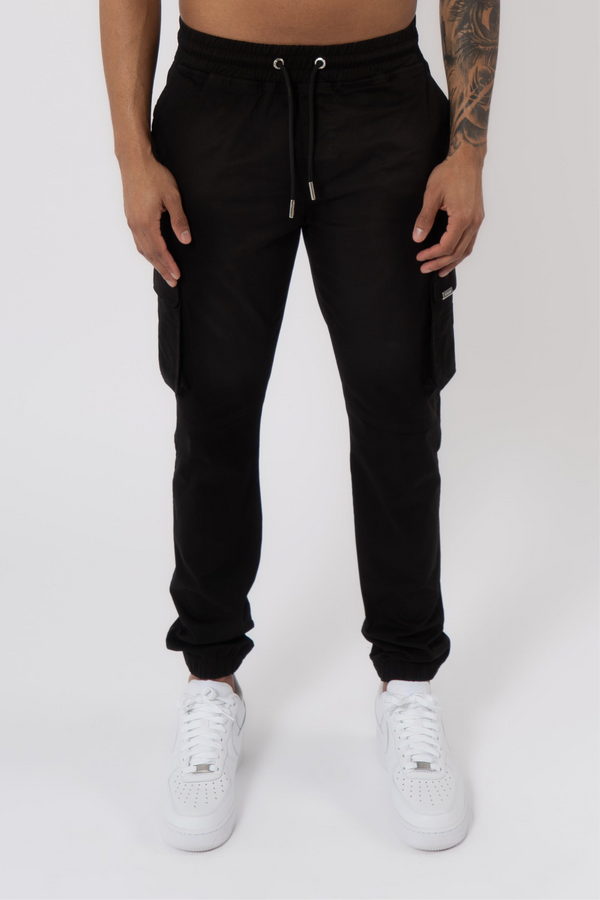 Essential Cargo Pants - Black - Emolos