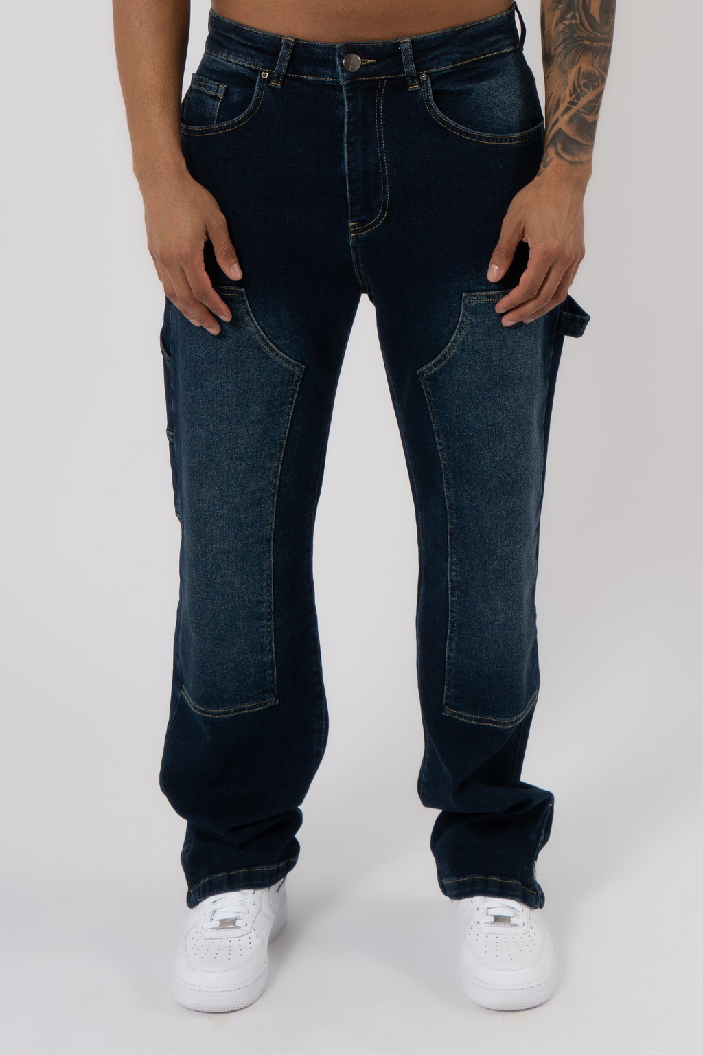 Carpenter Denim Washed - Dark Blue - Emolos