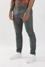 Slim Fit Chino Trousers Olive Grey - Emolos
