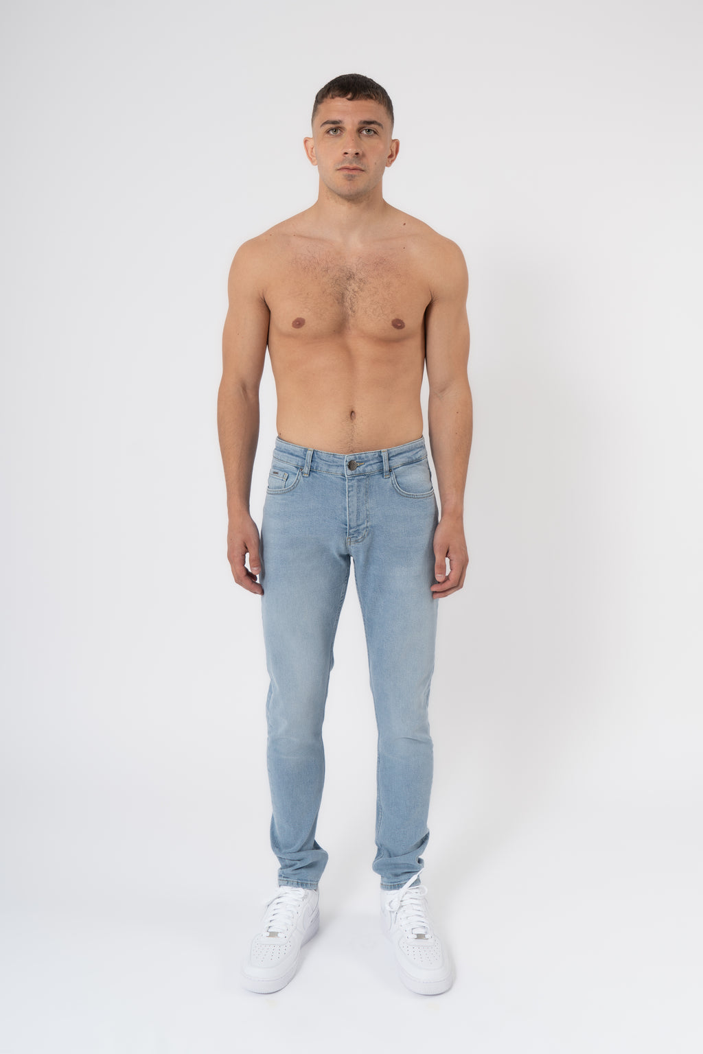 Slim Fit Jeans Washed - Grey - Emolos