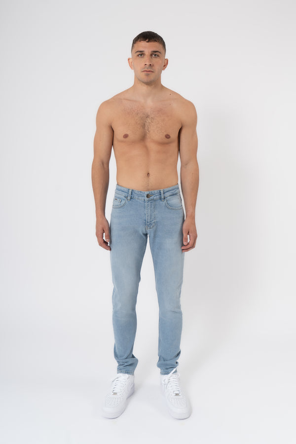 Slim Fit Jeans Washed - Grey - Emolos