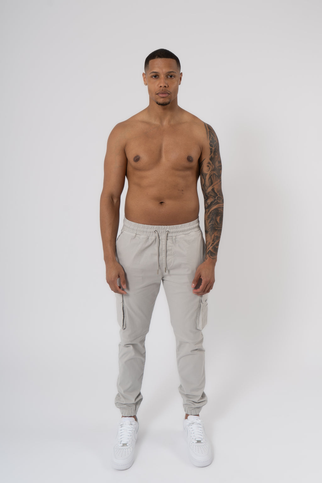 Essential Cargo Pants - Light Grey - Emolos
