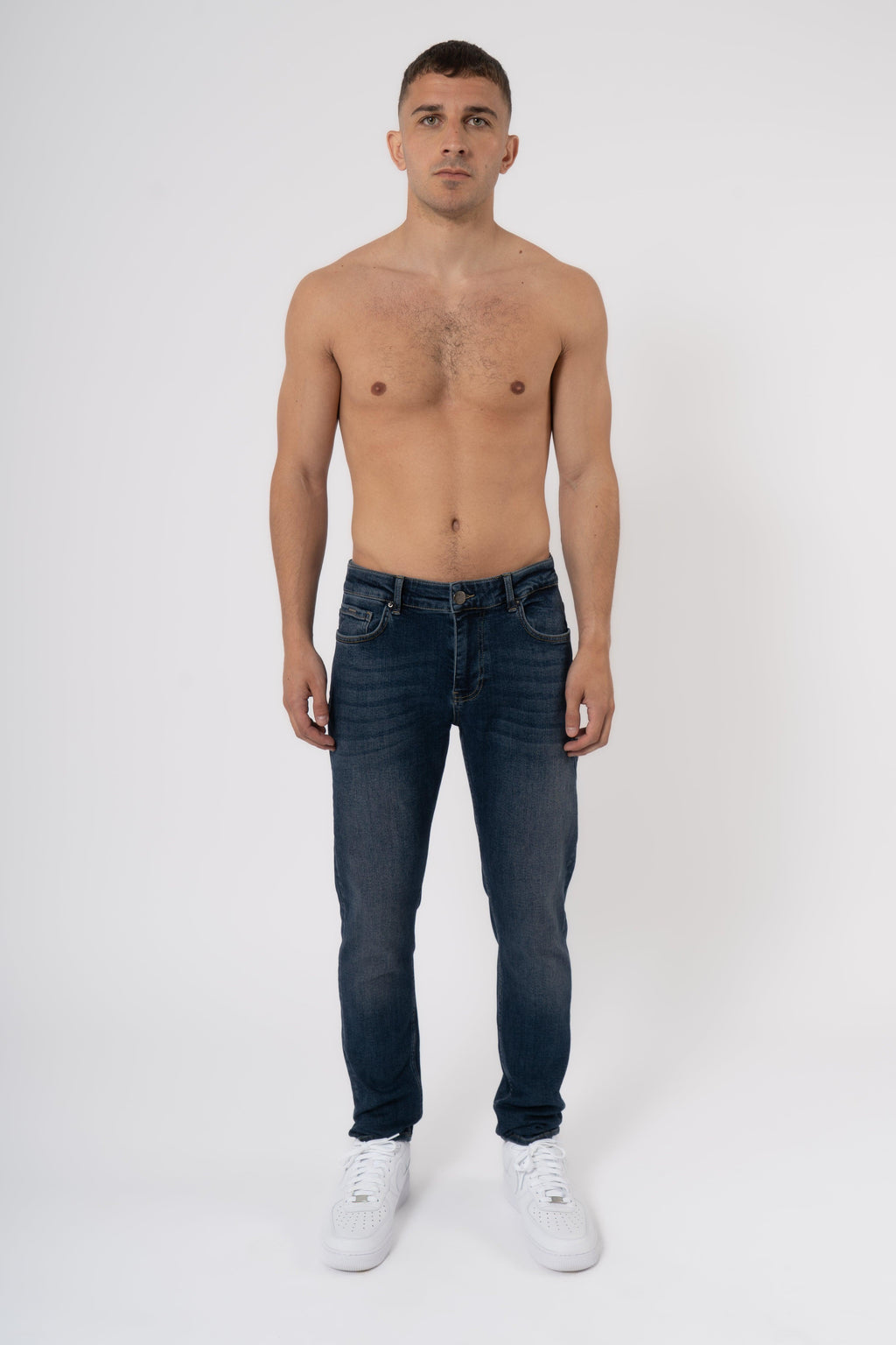 Slim Fit Jeans Washed - Grey - Emolos