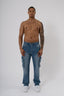 Cargo Jeans Washed - Stone Blue