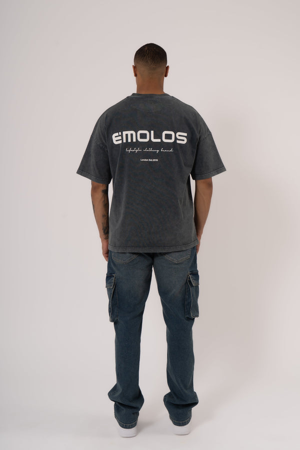 Cargo Jeans Washed - Stone Blue - Emolos