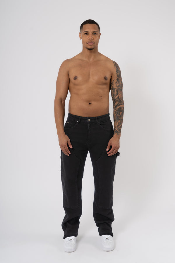 Carpenter Denim Washed - Black - Emolos