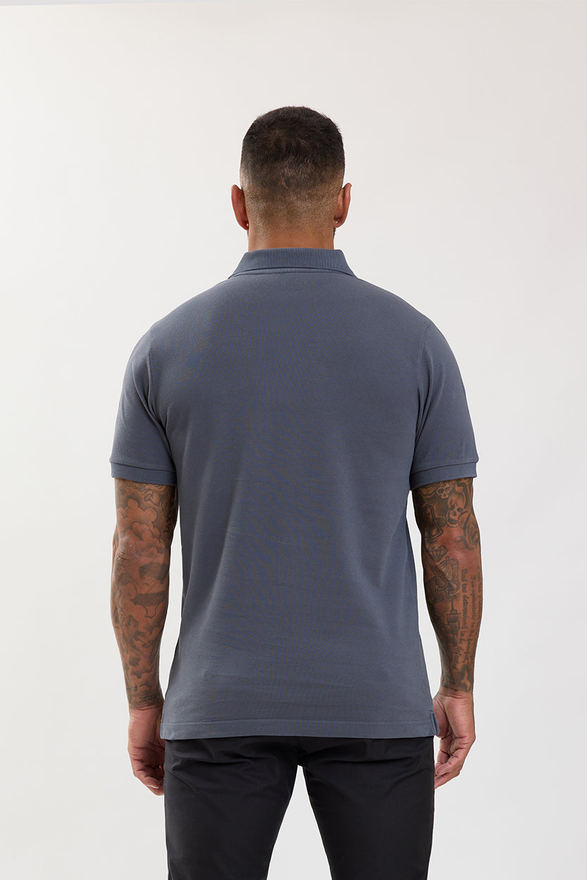 Premium Pique Polo Shirt Dark Grey - Emolos