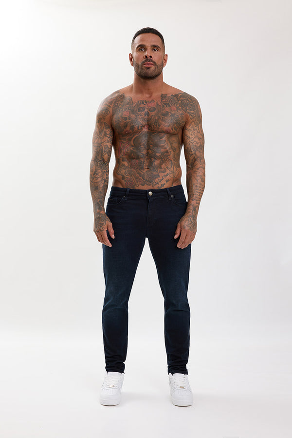 Slim Fit Jeans Blue Black Wash - Emolos