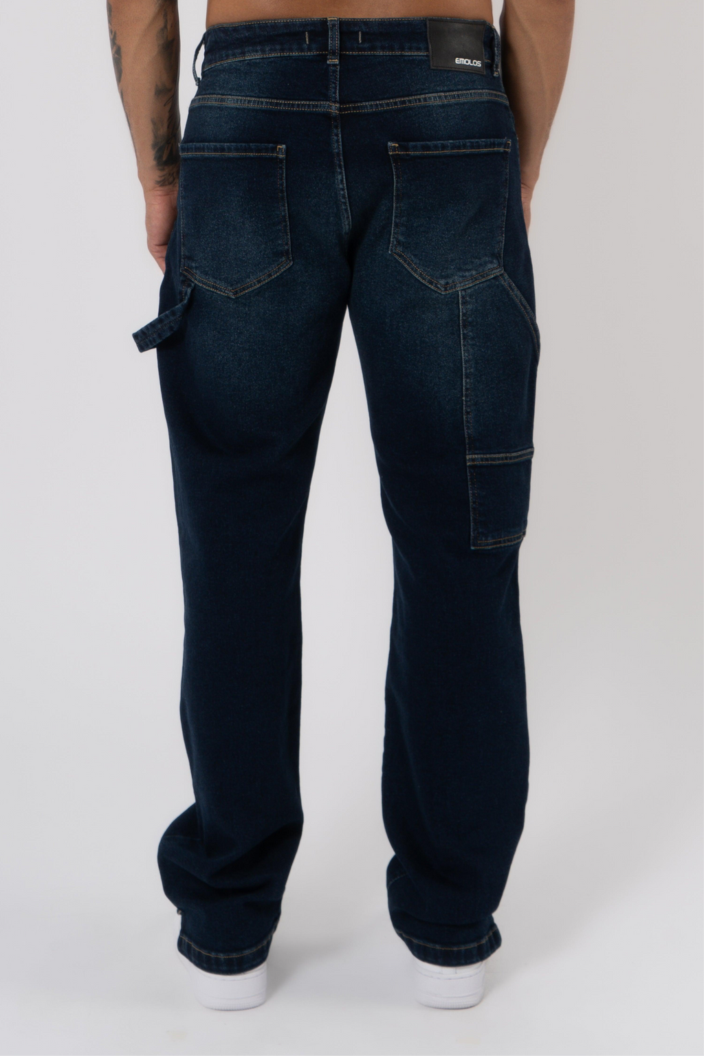 Carpenter Denim Washed - Dark Blue - Emolos