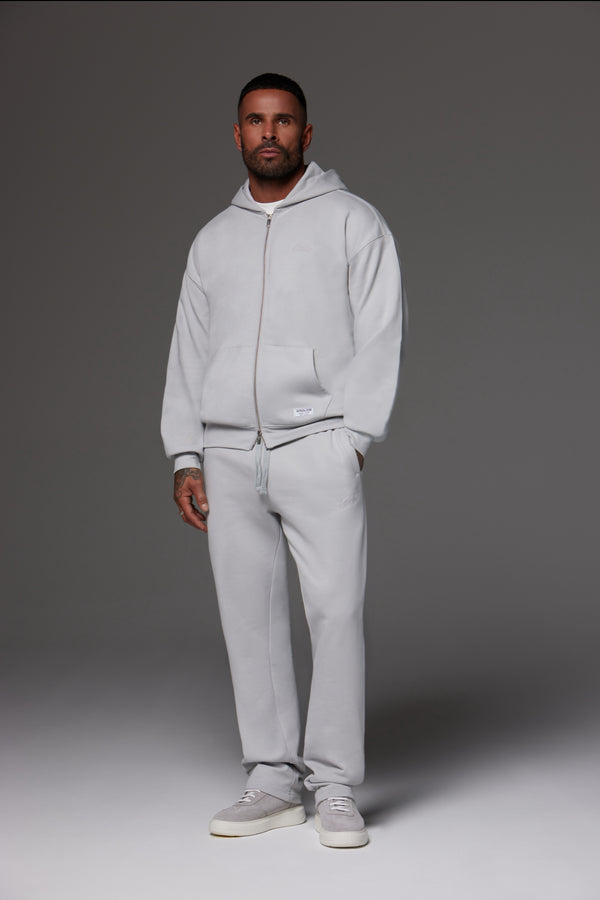 Craft Zip Up Hoodie Light Grey