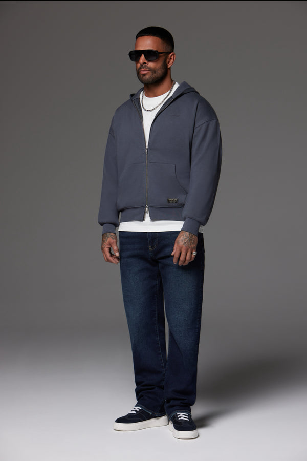 Craft Zip Up Hoodie Dark Grey