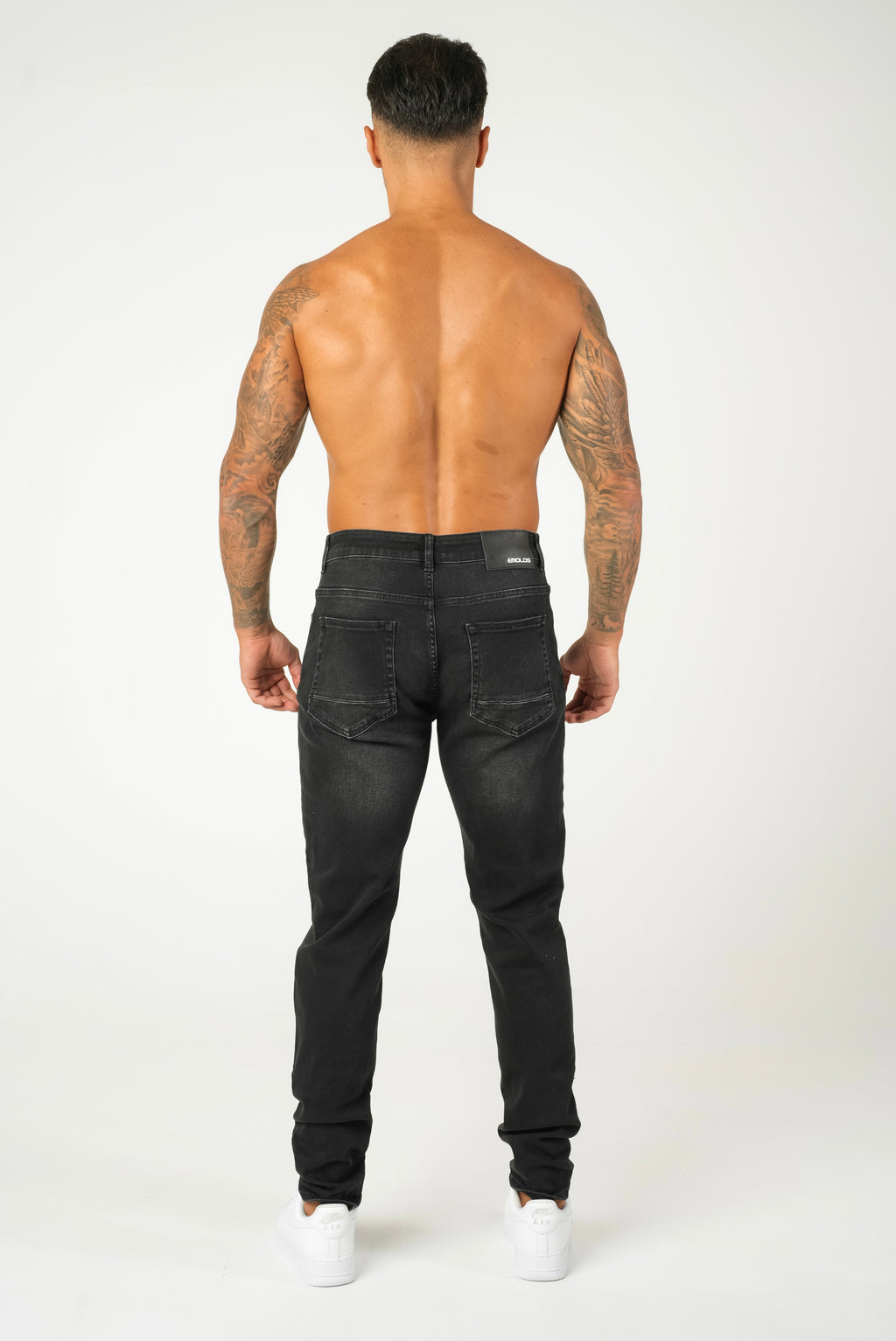 Slim Fit Jeans Washed - Grey - Emolos