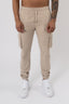 V2 Zip Details Cargo Pants - Beige