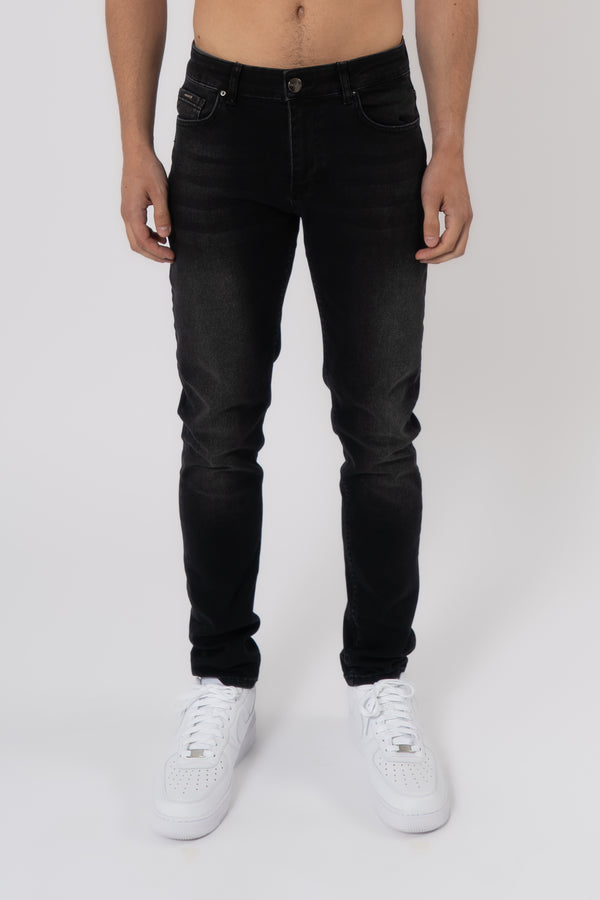 Slim Fit Jeans Washed - Grey - Emolos