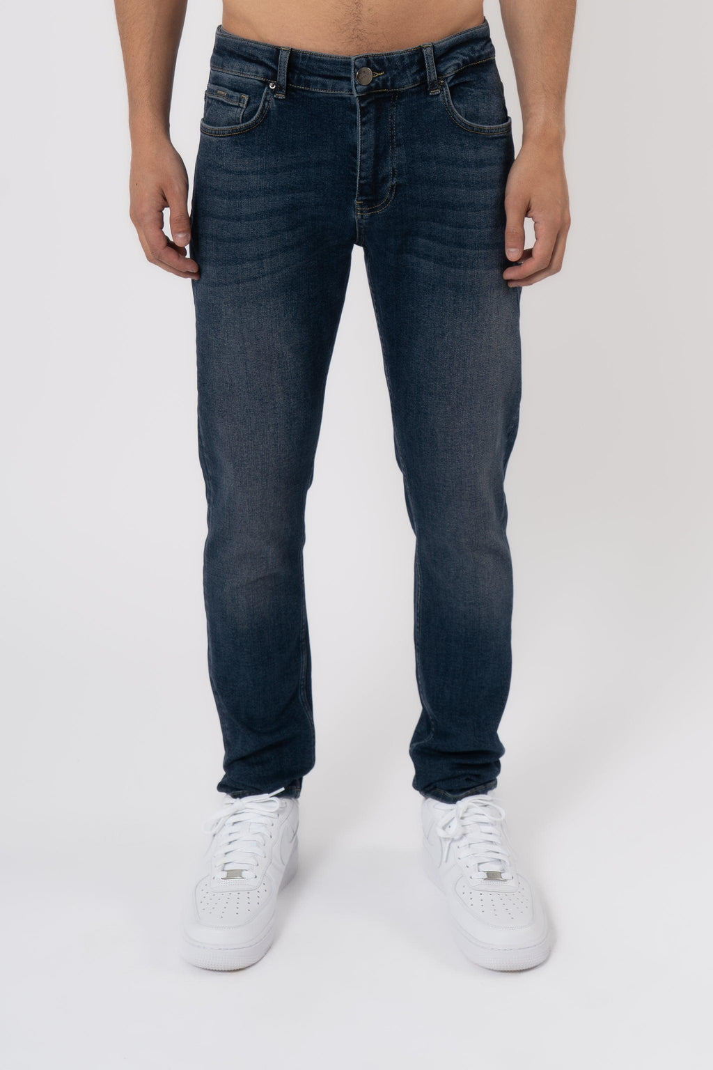 Slim Fit Jeans Washed - Grey - Emolos
