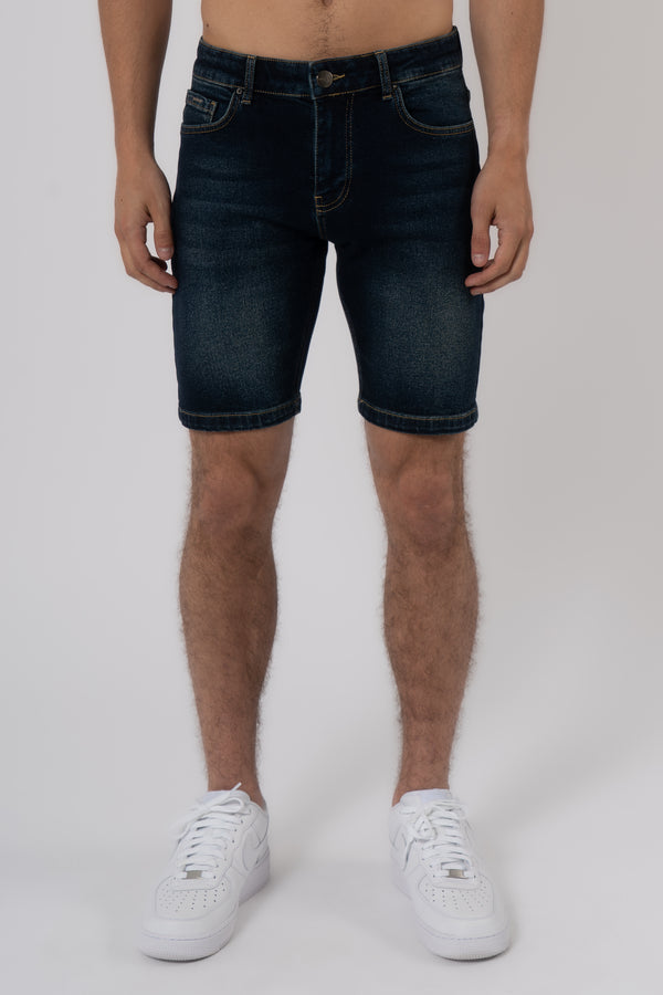 Denim Short Washed - Dark Blue - Emolos