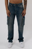 Cargo Jeans Washed - Stone Blue