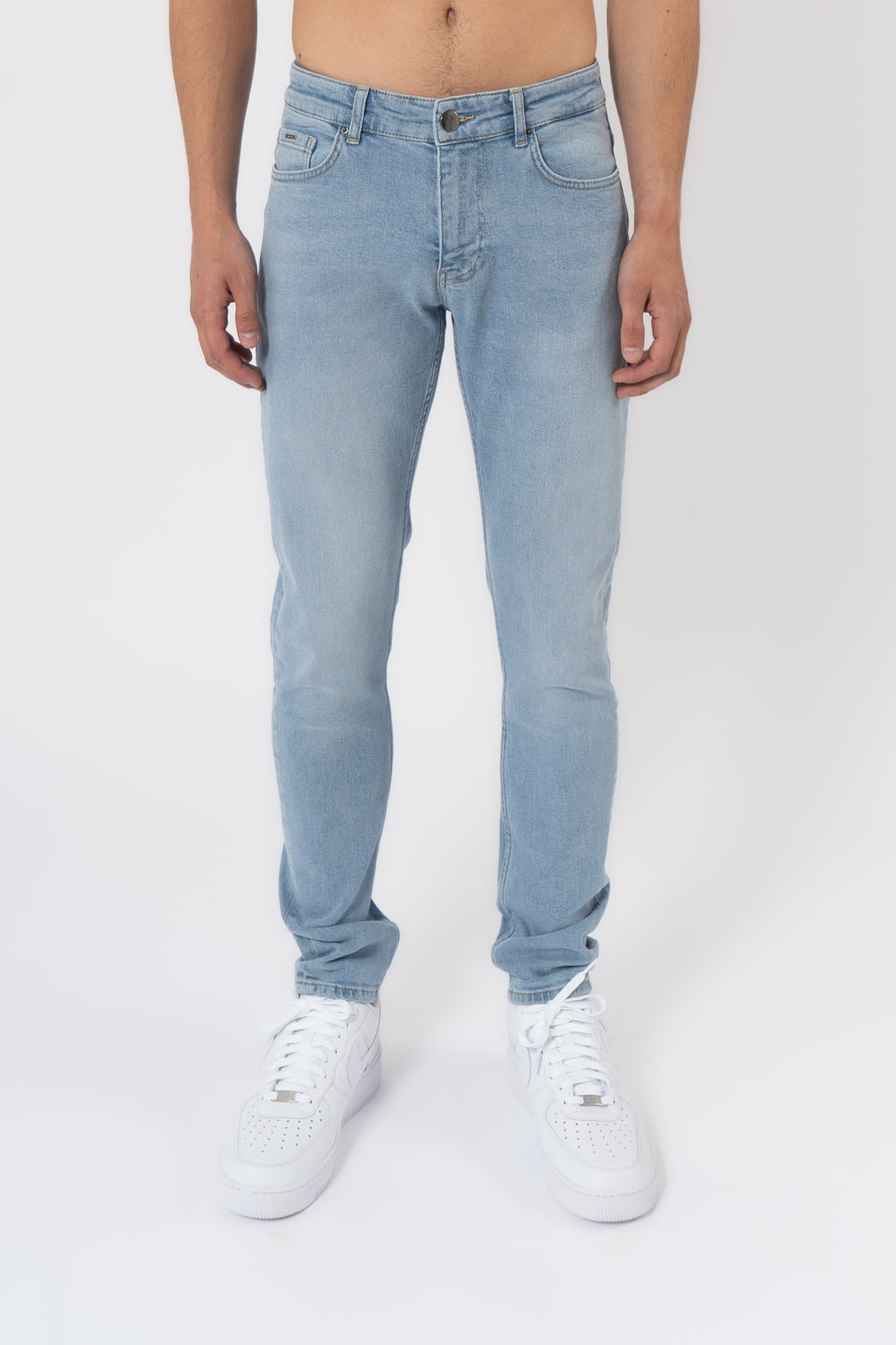 Slim Fit Jeans Washed - Grey - Emolos