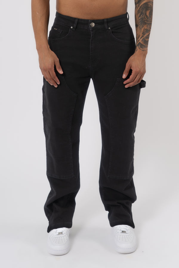 Carpenter Denim Washed - Black - Emolos