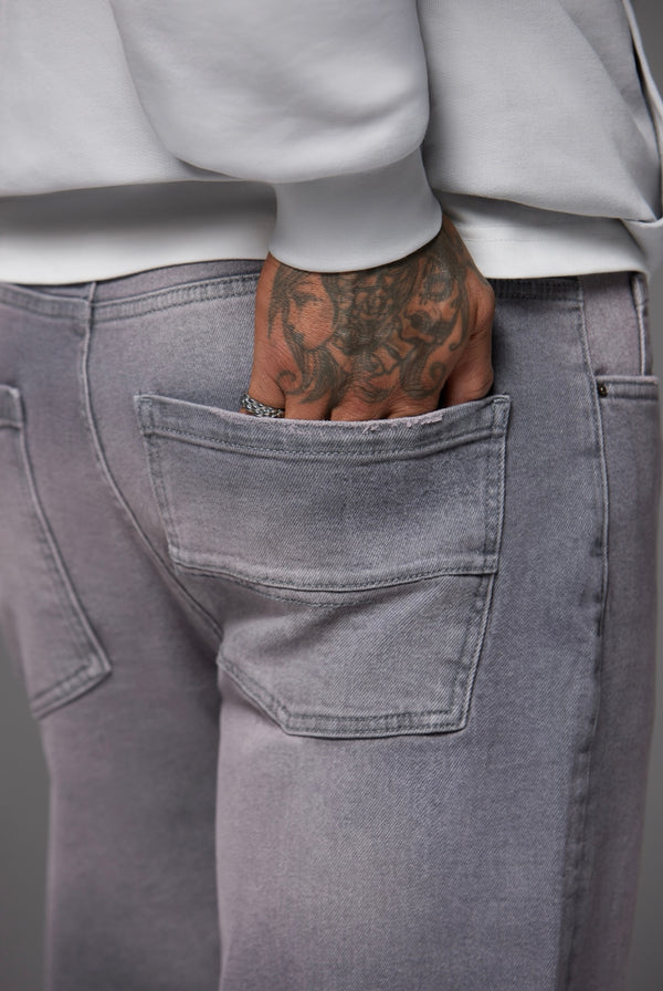 Relaxed Fit Jeans Washed Grey