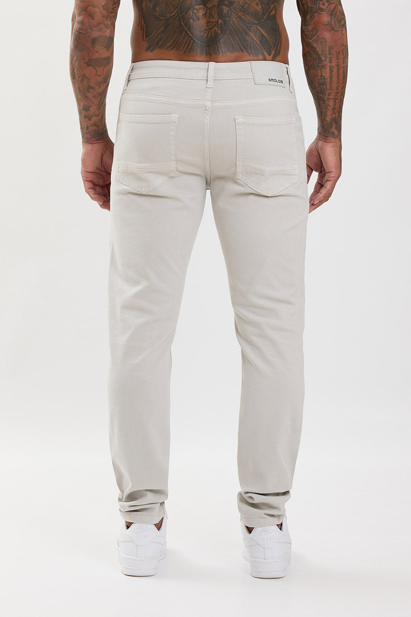Slim Fit Jeans Light Grey - Emolos