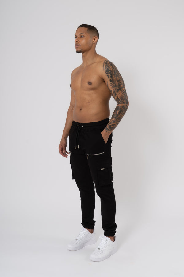 V2 Zip Details Cargo Pants - Light Grey - Emolos