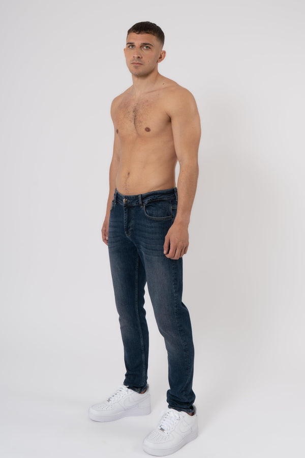 Slim Fit Jeans Washed - Grey - Emolos