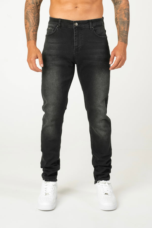 Slim Fit Jeans Washed - Grey - Emolos