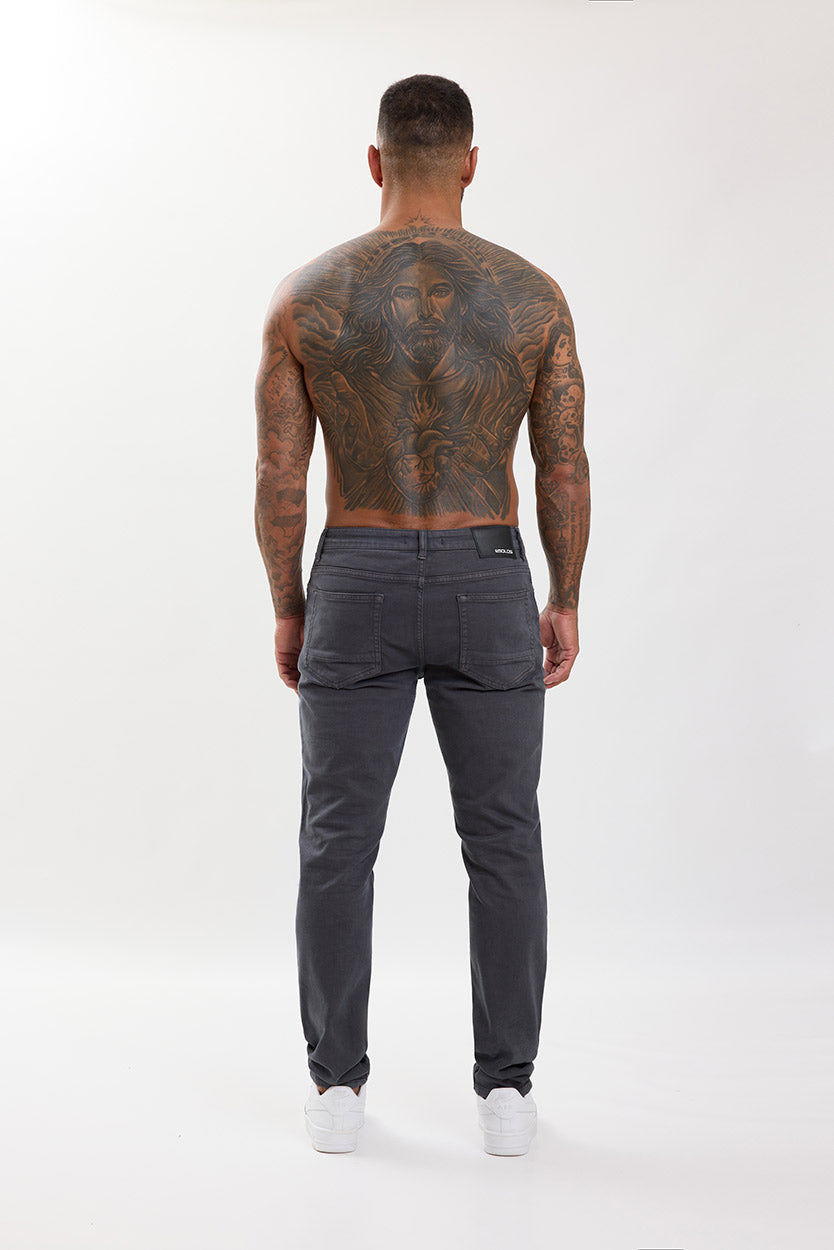 Slim Fit Jeans Dark Grey - Emolos