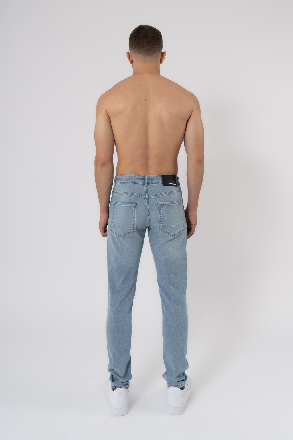 Slim Fit Jeans Washed - Grey - Emolos